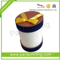 Round Corrugated Paper Gift Box with Ribbon (QBG-1444)